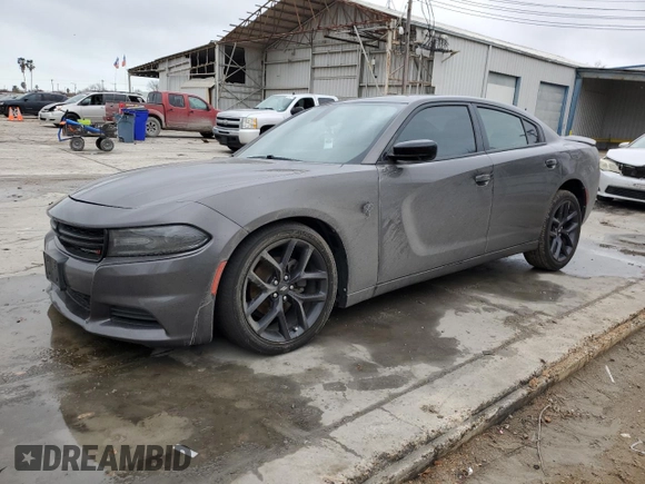 2020 Dodge Charger SXT with VIN 2C3CDXBG1LH114890, listed as a Copart auction lot 42984485 with 63,374 mi miles and Salvage Title. Bid and sale history available at carsss.com. Image 1.