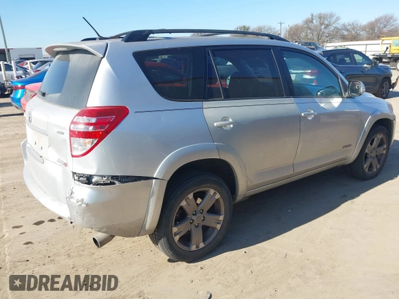 2010 Toyota RAV4 Sport with VIN JTMRF4DVXA5033966, listed as a IAAI auction lot 41131655 with 222,257 mi miles. Bid and sale history available at carsss.com. Image 4.