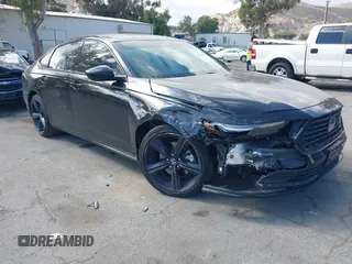 2023 Honda Accord Sport-L with VIN 1HGCY2F71PA062437, listed as a IAAI auction lot 42252276 with 41,720 mi miles and . Bid and sale history available at DreamBid. Image 1.