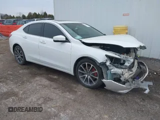 2016 Acura TLX V6 with VIN 19UUB2F31GA008736, listed as a IAAI auction lot 41601664 with 118,606 mi miles. Bid and sale history available at carsss.com. Image 1.