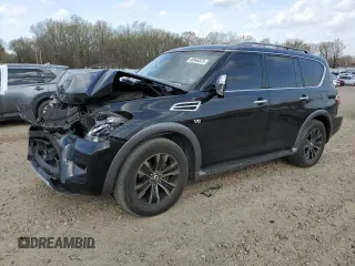 2017 Nissan Armada Platinum z VIN JN8AY2ND1H9000556, wystawiony jako Copart lot #49846525 z przebiegiem 179 394 mil mil oraz Szkoda całkowita • Salvage title. Historia ofert i sprzedaży dostępna na DreamBid. Obrazek 1.