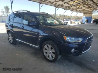 2013 Mitsubishi Outlander SE with VIN JA4JT3AW1DU020878, listed as a Copart auction lot 50308775 with 121,805 mi miles and Salvage Title. Bid and sale history available at carsss.com. Image 4.