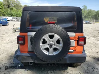 2019 Jeep Wrangler Unlimited Sport S with VIN 1C4HJXDG2KW516005, listed as a Copart auction lot 57330645 with 59,706 mi miles and Salvage title. Bid and sale history available at DreamBid. Image 6.