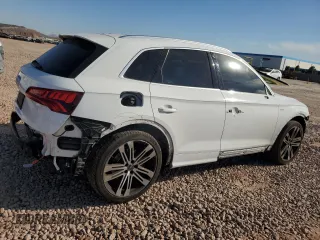 2018 Audi SQ5 Premium Plus with VIN WA1A4AFYXJ2188005, listed as a Copart auction lot 83885194 with 90,898 mi miles and Salvage Title. Bid and sale history available at DreamBid. Image 3.