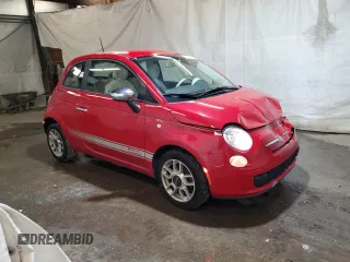 2012 FIAT 500 Pop with VIN 3C3CFFAR0CT243198, listed as a Copart auction lot 63317325 with 54,537 mi miles and Salvage title. Bid and sale history available at DreamBid. Image 4.