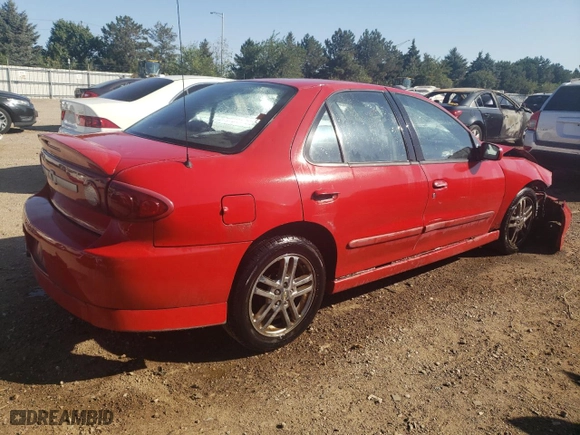 2003 Chevrolet Cavalier LS Sport with VIN 1G1JH52F637357506, listed as a Copart auction lot 72802234 with 0 mi miles and Salvage Title. Bid and sale history available at carsss.com. Image 3.