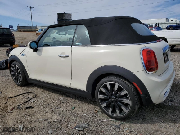 2019 MINI Convertible Cooper S with VIN WMWWG9C51K3E39856, listed as a Copart auction lot 50125435 with 41,040 mi miles and Salvage Title. Bid and sale history available at carsss.com. Image 2.