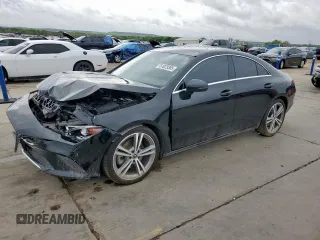 2020 Mercedes-Benz CLA 250 with VIN WDD5J4GB9LN066755, listed as a Copart auction lot 51023305 with 84,345 mi miles and Salvage Title. Bid and sale history available at DreamBid. Image 1.