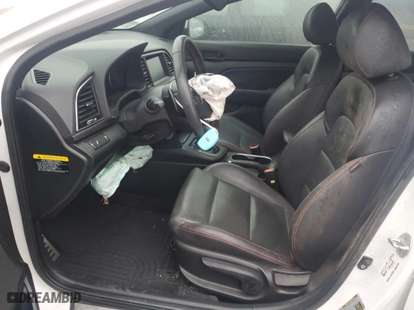 2018 Hyundai Elantra Sport with VIN KMHD04LB0JU456155, listed as a Copart auction lot 85654664 with 62,608 mi miles and Salvage Title. Bid and sale history available at carsss.com. Image 7.