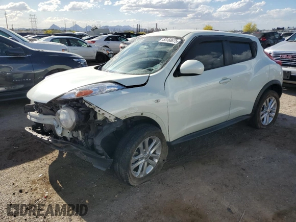 2012 Nissan Juke S with VIN JN8AF5MR3CT113909, listed as a Copart auction lot 53168675 with 0 mi miles and Salvage Title. Bid and sale history available at carsss.com. Image 1.