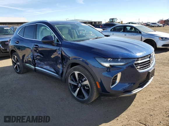 2022 Buick Envision Essence with VIN LRBFZPR44ND015551, listed as a Copart auction lot 78857804 with 21,633 mi miles and Salvage Title. Bid and sale history available at carsss.com. Image 4.