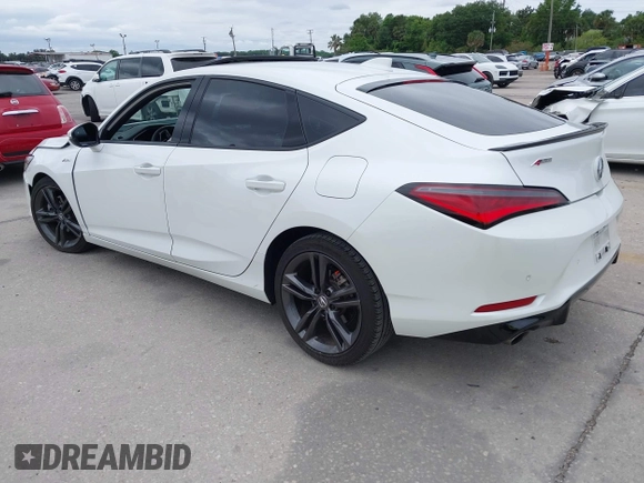 2024 Acura Integra w/A-Spec Technology Package with VIN 19UDE4H63RA009206, listed as a IAAI auction lot 41976211 with 16,351 mi miles. Bid and sale history available at carsss.com. Image 3.