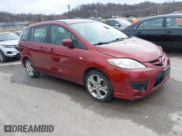 2009 Mazda Mazda5 Sport with VIN JM1CR293X90339440, listed as a IAAI auction lot 41525453 with 173,640 mi miles. Bid and sale history available at carsss.com. Image 1.