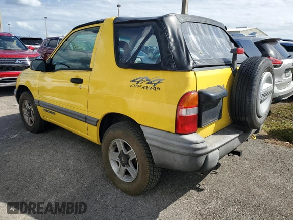 2002 Chevrolet Tracker with VIN 2CNBJ18C326943340, listed as a Copart auction lot 74628774 with Not provided miles and Salvage title. Bid and sale history available at DreamBid. Image 2.