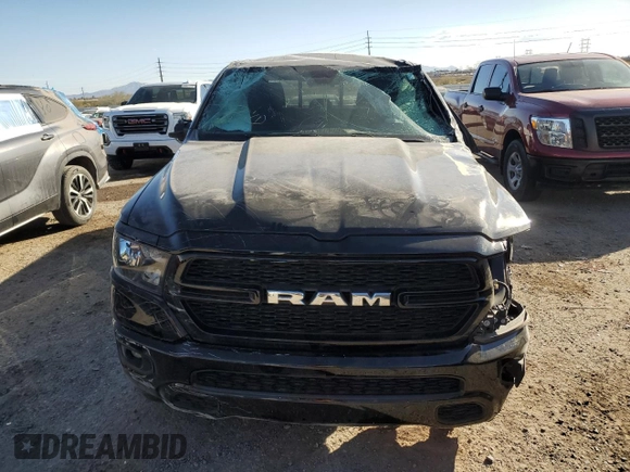 2024 Ram 1500 Tradesman with VIN 1C6SRECG8RN205674, listed as a Copart auction lot 88942195 with 21,121 mi miles and Salvage title. Bid and sale history available at DreamBid. Image 5.