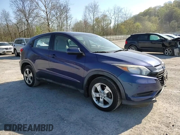 2016 Honda HR-V LX with VIN 3CZRU6H34GM722537, listed as a Copart auction lot 54410055 with 60,743 mi miles and Salvage Title. Bid and sale history available at carsss.com. Image 14.