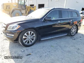 2014 Mercedes-Benz GL-Class GL 450 with VIN 4JGDF7CEXEA355528, listed as a Copart auction lot 52500485 with 156,067 mi miles and Salvage Title. Bid and sale history available at carsss.com. Image 1.
