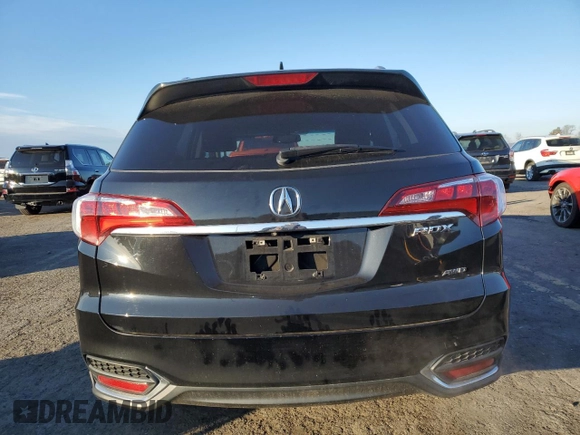 2017 Acura RDX with VIN 5J8TB4H36HL027020, listed as a Copart auction lot 86975734 with 104,166 mi miles and Salvage Title. Bid and sale history available at carsss.com. Image 6.