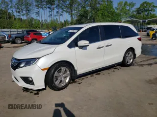 2020 Honda Odyssey EX-L z VIN 5FNRL6H70LB028163, wystawiony jako Copart lot #53289695 z przebiegiem 72 114 mil mil oraz Szkoda całkowita • Salvage title. Historia ofert i sprzedaży dostępna na DreamBid. Obrazek 1.