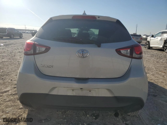 2020 Toyota Yaris Hatchback LE with VIN 3MYDLBJV1LY716741, listed as a Copart auction lot 45793865 with 38,053 mi miles and Salvage Title. Bid and sale history available at carsss.com. Image 6.