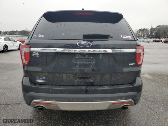 2016 Ford Explorer XLT with VIN 1FM5K8DH1GGD19161, listed as a Copart auction lot 45123615 with 107,006 mi miles and Salvage Title. Bid and sale history available at carsss.com. Image 6.