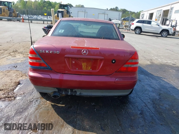 1999 Mercedes-Benz SLK-Class with VIN WDBKK47F0XF088123, listed as a IAAI auction lot 41991751 with 275,370 mi miles. Bid and sale history available at carsss.com. Image 16.