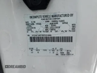 2008 Ford F-350 XL with VIN 1FDSF34518ED31999, listed as a Copart auction lot 43069015 with 274,981 mi miles and Salvage Title. Bid and sale history available at DreamBid. Image 13.