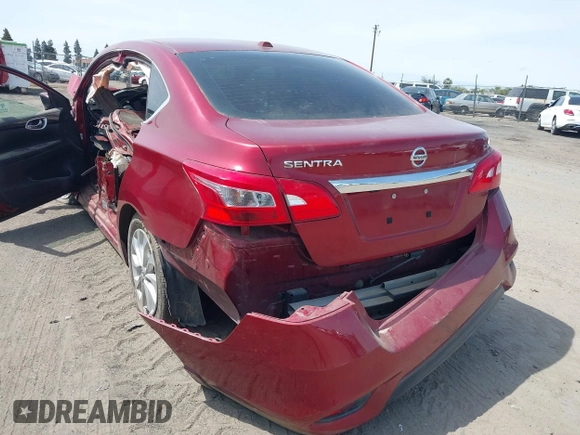2018 Nissan Sentra SV with VIN 3N1AB7APXJY257700, listed as a IAAI auction lot 36090284 with Not Provided miles. Bid and sale history available at carsss.com. Image 3.