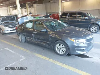 2017 Kia Optima LX with VIN KNAGT4L36H5175562, listed as a IAAI auction lot 42387492 with 58,296 mi miles and . Bid and sale history available at DreamBid. Image 1.