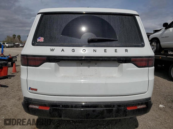 2024 Jeep Wagoneer Series II Carbide with VIN 1C4SJSBP2RS118483, listed as a Copart auction lot 45696995 with 12,101 mi miles and Salvage Title. Bid and sale history available at DreamBid. Image 6.