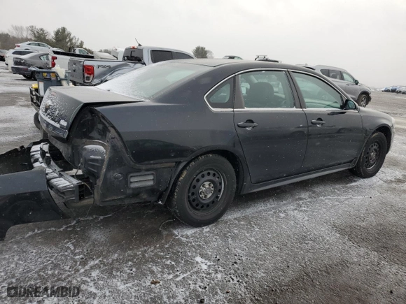 2011 Chevrolet Impala Police Police with VIN 2G1WD5EM7B1302697, listed as a Copart auction lot 46156175 with 181,835 mi miles and Salvage Title. Bid and sale history available at carsss.com. Image 3.
