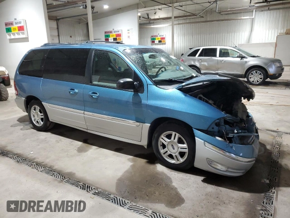 2001 Ford Windstar SEL with VIN 2FMZA53461BB62100, listed as a Copart auction lot 82975644 with 145,068 mi miles and Salvage Title. Bid and sale history available at carsss.com. Image 4.