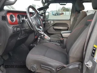 2021 Jeep Wrangler Unlimited Rubicon with VIN 1C4HJXFN1MW687231, listed as a Copart auction lot 85947774 with 35,076 mi miles and Salvage Title. Bid and sale history available at DreamBid. Image 7.