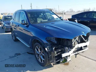 2023 BMW X3 sDrive30i with VIN 5UX43DP05P9P62525, listed as a IAAI auction lot 41377611 with 31,500 mi miles and . Bid and sale history available at DreamBid. Image 1.