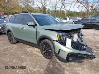 2024 Kia Telluride SX Prestige X-Pro with VIN 5XYP5DGC8RG459193, listed as a IAAI auction lot 40973506 with 10,541 mi miles and . Bid and sale history available at carsss.com. Image 1.