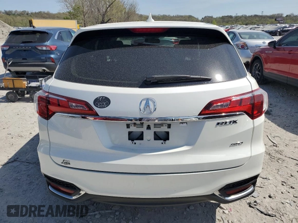 2017 Acura RDX Technology with VIN 5J8TB4H5XHL004048, listed as a Copart auction lot 53072065 with 71,772 mi miles and Salvage title. Bid and sale history available at DreamBid. Image 6.