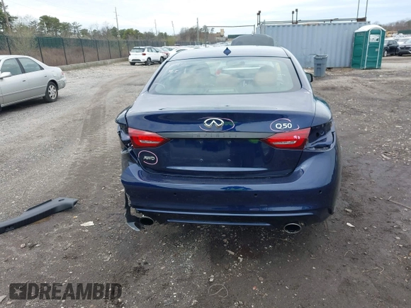 2023 Infiniti Q50 SENSORY with VIN JN1EV7CR6PM541439, listed as a IAAI auction lot 41967227 with 15,514 mi miles. Bid and sale history available at carsss.com. Image 16.