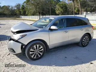 2015 Acura MDX Technology z VIN 5FRYD3H60FB010134, wystawiony jako Copart lot #87611165 z przebiegiem 148 254 mil mil oraz Szkoda całkowita • Salvage title. Historia ofert i sprzedaży dostępna na DreamBid. Obrazek 1.