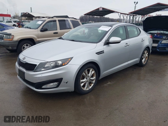 2013 Kia Optima EX with VIN 5XXGN4A78DG187706, listed as a IAAI auction lot 41424932 with 116,625 mi miles and . Bid and sale history available at DreamBid. Image 22.