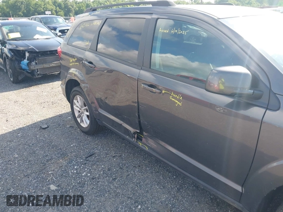 2017 Dodge Journey SXT z VIN 3C4PDDBG3HT540624, wystawiony jako IAAI lot #42719281 z przebiegiem 56 999 mil mil oraz . Historia ofert i sprzedaży dostępna na DreamBid. Obrazek 6.