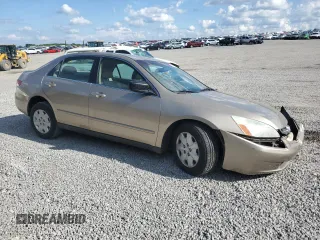 2003 Honda Accord LX with VIN 1HGCM56303A145989, listed as a Copart auction lot 56981815 with 67,652 mi miles and Salvage title. Bid and sale history available at DreamBid. Image 4.