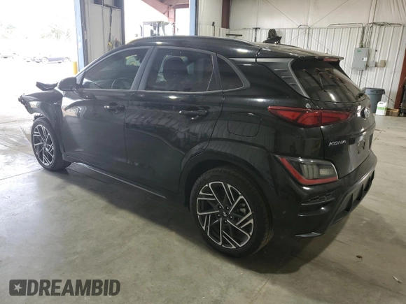 2022 Hyundai Kona N Line with VIN KM8K3CA35NU753190, listed as a Copart auction lot 62515424 with 51,110 mi miles and Salvage title. Bid and sale history available at DreamBid. Image 2.
