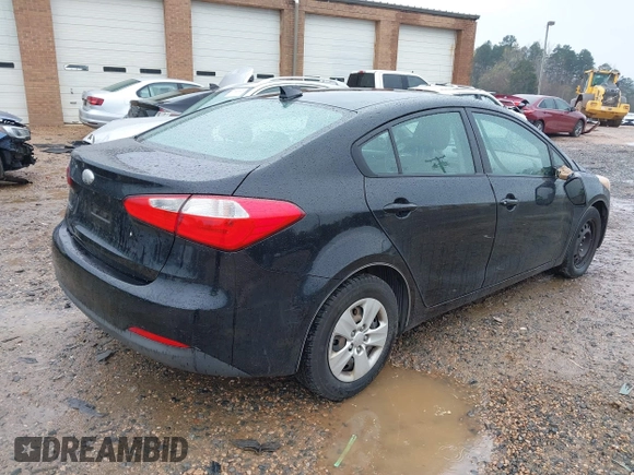 2014 Kia Forte LX with VIN KNAFK4A60E5171921, listed as a IAAI auction lot 41863618 with 105,076 mi miles. Bid and sale history available at carsss.com. Image 4.