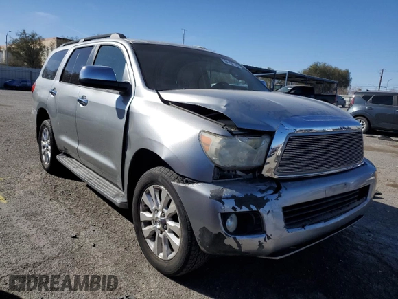 2010 Toyota Sequoia Platinum with VIN 5TDDY5G15AS038960, listed as a Copart auction lot 44192145 with 185,082 mi miles and Salvage Title. Bid and sale history available at carsss.com. Image 4.