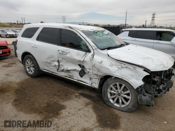 2021 Dodge Durango SXT with VIN 1C4RDHAG5MC555228, listed as a Copart auction lot 59119935 with Not provided miles and Salvage title. Bid and sale history available at DreamBid. Image 4.