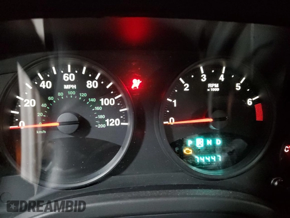2013 Jeep Compass Latitude with VIN 1C4NJDEB9DD228730, listed as a Copart auction lot 47448735 with 74,447 mi miles and Salvage Title. Bid and sale history available at carsss.com. Image 9.