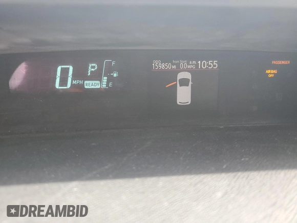 2014 Toyota Prius One with VIN JTDKDTB36E1570446, listed as a Copart auction lot 57044645 with 159,850 mi miles and Clean Title. Bid and sale history available at DreamBid. Image 9.