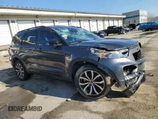 2020 Ford Explorer ST with VIN 1FM5K8GC8LGB20554, listed as a Copart auction lot 47098265 with 96,840 mi miles and Salvage Title. Bid and sale history available at carsss.com. Image 4.
