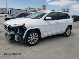 2017 Jeep Cherokee Overland with VIN 1C4PJLJSXHD221851, listed as a Copart auction lot 51903785 with 54,273 mi miles and Salvage title. Bid and sale history available at DreamBid. Image 1.
