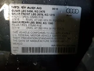 2018 Audi Q5 Premium Plus with VIN WA1BNAFY4J2211845, listed as a Copart auction lot 72224532 with 23,307 mi miles. Bid and sale history available at carsss.com. Image 13.